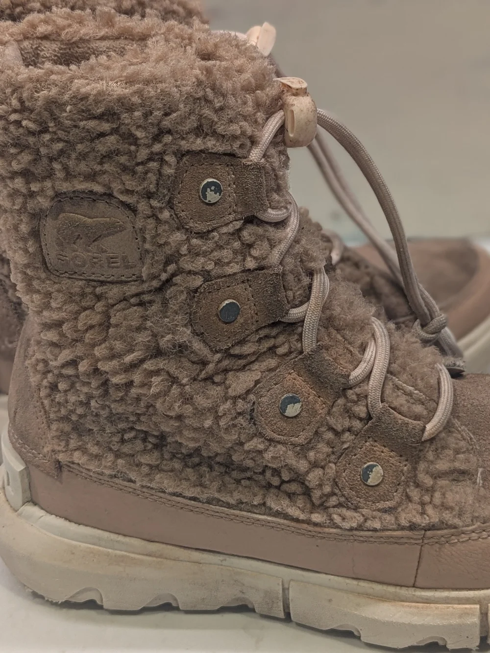Sorel Girls Cozy Sherpa Boots - Taupe